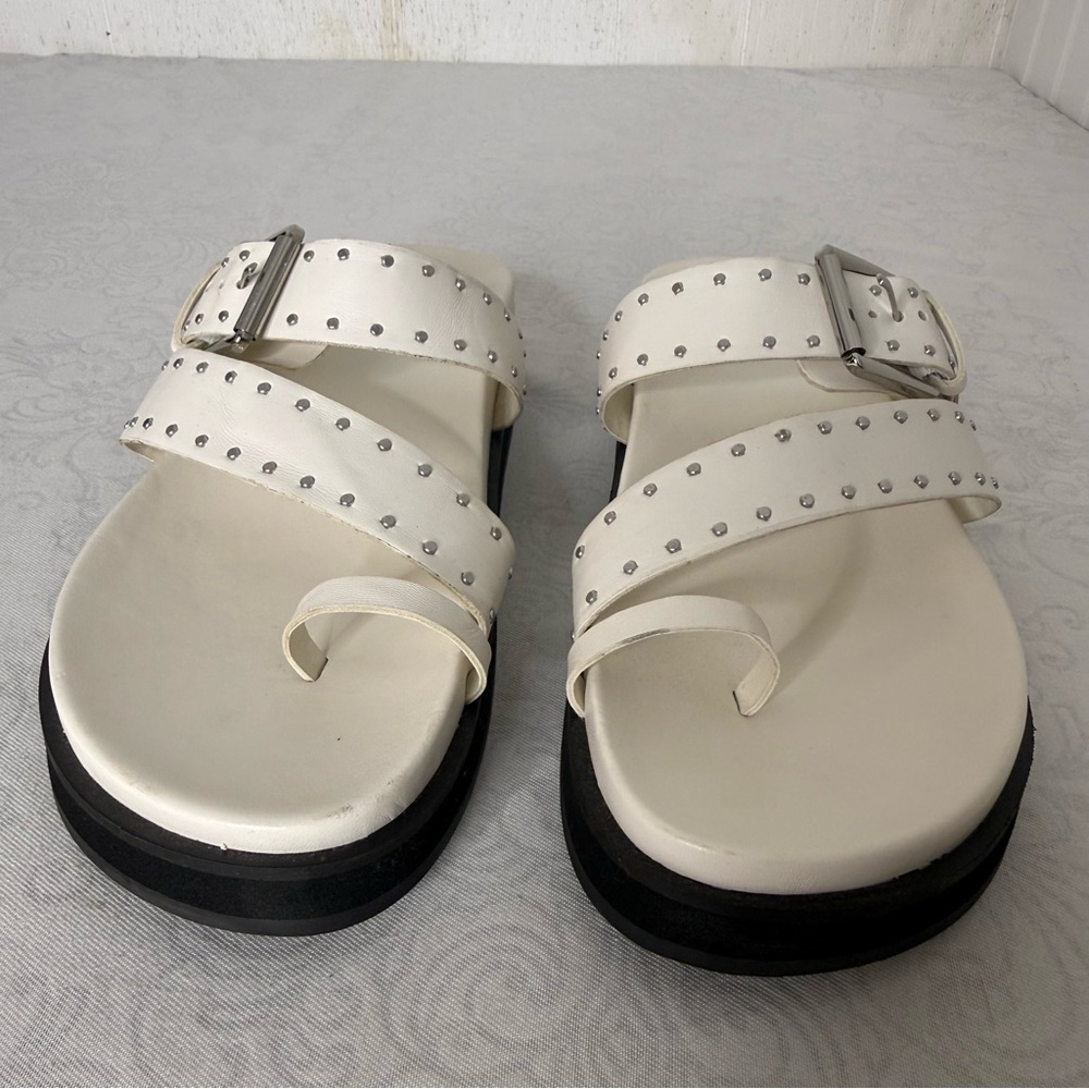 Open Edit Florence Toe Loop Sandal Size 8 - Picture 3 of 12
